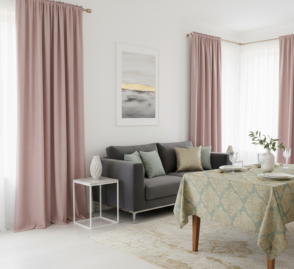 Textieldecoratie in moderne interieur