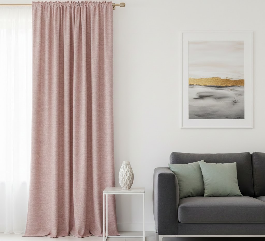 Elegante gordijnen in woonkamer